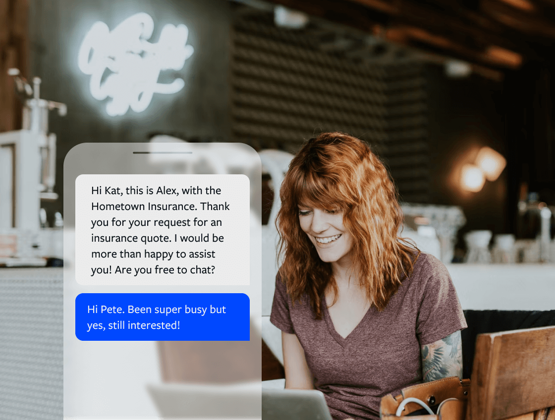 The easiest way to connect with new clients shopping for insurance Hero Image