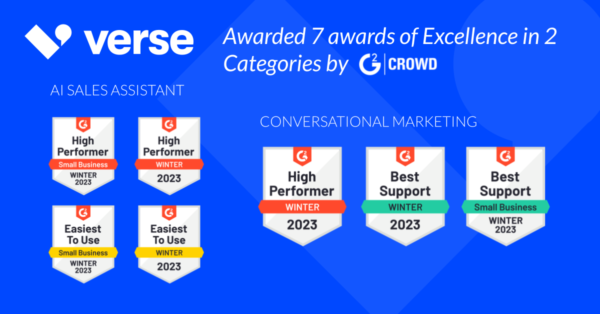 [News]Verse’s AI-powered platform recognized by G2 Crowd with seven badges for exceptional performance
